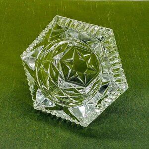 Cristal D'Arques Clear Lead Crystal Hexagonal Candle Holder